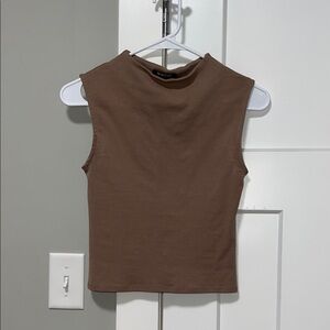 Workshop Republic Clothing Brown Tank Top